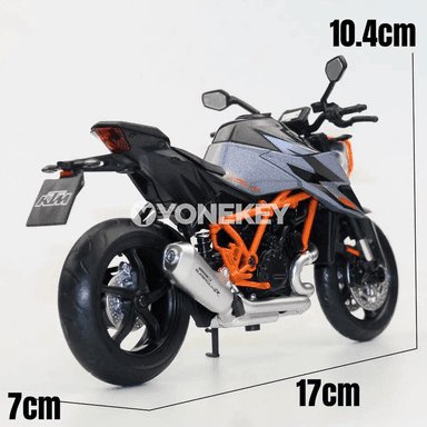 KTM 1290 Super Duke R 2022 metal motosikl modeli 1:12