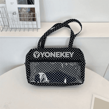 Aýallar üçin ýeňil egin-sumka, polka nokatly, giň göwrümli