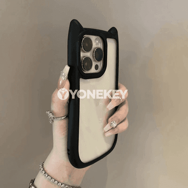 iPhone üçin düşnükli gap, gulak şekilli, zarba garşy