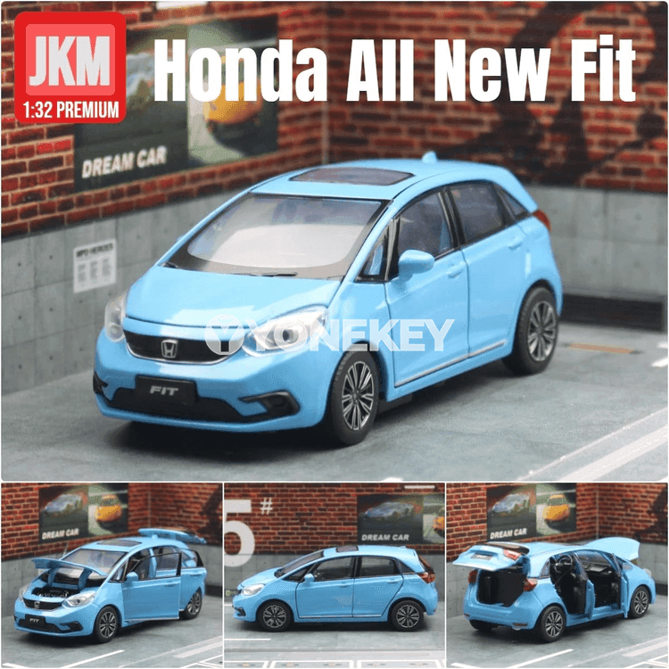 Honda Fit 1:32 metal model awtoulag, açylýan gapyly we ses-ýagtylykly