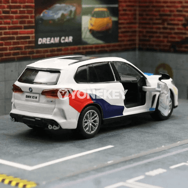 BMW X5 M metal model awtoulag, 1:43, çagalar üçin