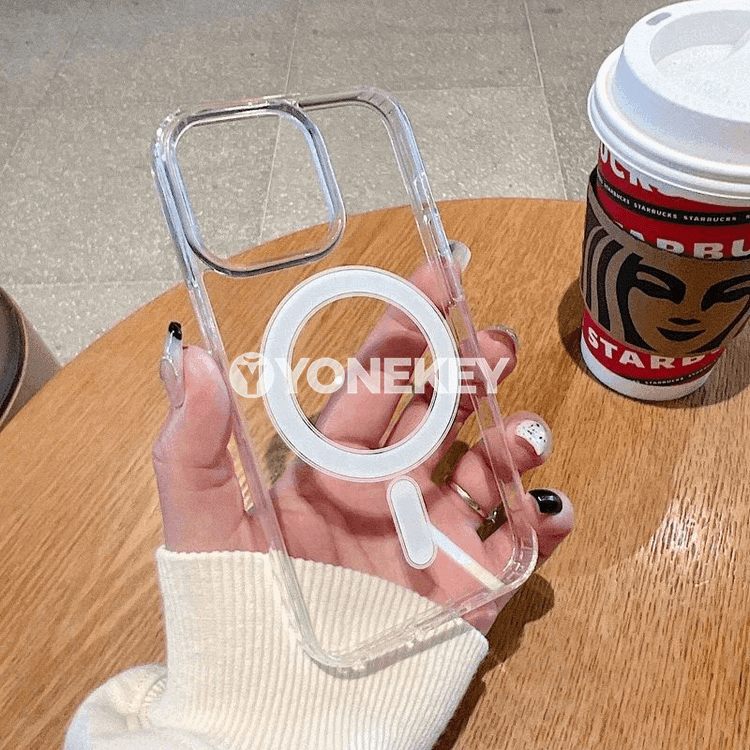 iPhone üçin açyk magnitli zarýad gapagy, ýeňil goraýjy