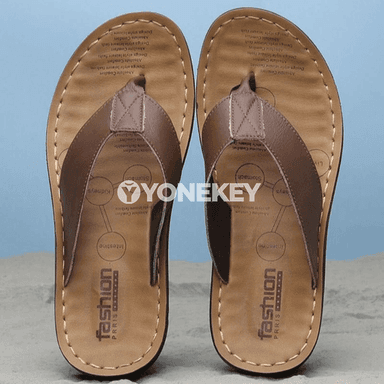 Erkekler üçin tomuslaýyn flip-flop sandallar, ýeňil we süýşmeýän