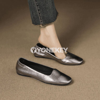 Zenanlar üçin ýumşak taganly slip-on tekiz aýakgaplar