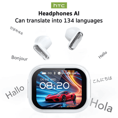 HTC NE68 AI terjime gulaklyklar, Bluetooth 6.0, pes gijikme