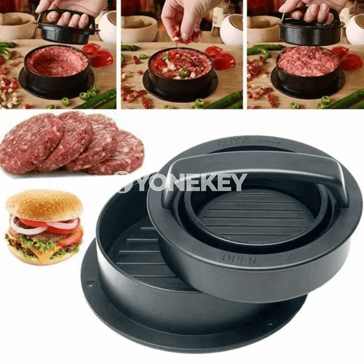 Et görnüşli burger taýýarlagjy, ýelmeşmeýän hamburger pressi