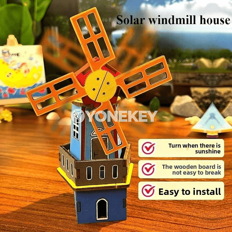 Gün energiýasy bilen işleýän çagalar üçin DIY ylmy tejribe modeli