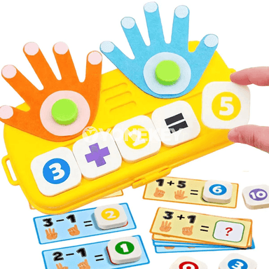 Çagalar üçin Montessori sanam oýnawy — barmak we san öwrediji