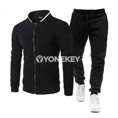 Erkekler üçin sport kostýum toplumy, iki bölekli, güýz-gyş üçin ýyly model