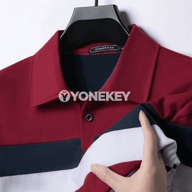 Erkekler üçin polosy köýnek, uzyn ýeňli, iş we gündelik stil üçin
