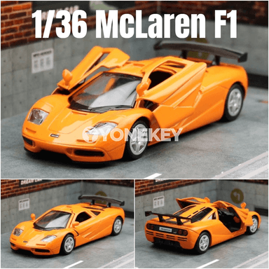 McLaren F1 metal model awtoulag, 1:36, sportyw görnüşli