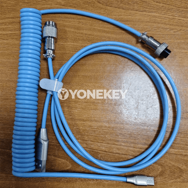 NNBILI Keyboard Aviator Cable — USB A to Type C, spirally kabel