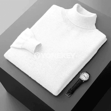 Erkekler üçin ýyly golfly switer, ýumşak trikotaž ýyly gyş modeli