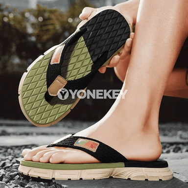 Erkekler üçin ýaz şlýopalar, ýeňil flip-flop sandaallar