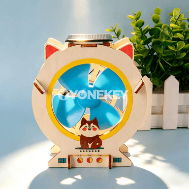 Gün energiýasy bilen işleýän çagalar üçin DIY fan model oýnawaçlary