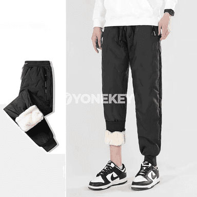 Gyş üçin ýyly fleece erkek sport balaklary, suw geçirmeýän