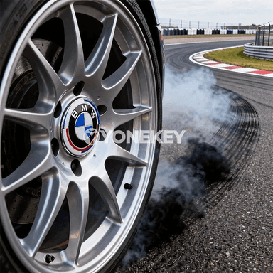 BMW üçin 4 sany jant merkezi gapagy, 56/68 mm, M logotipli