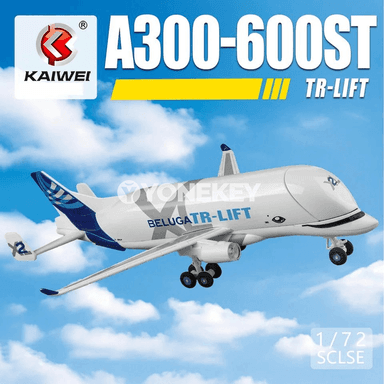 1:72 Airbus Beluga metal model uçarjaý, çagalar üçin kolleksiýa sowgat