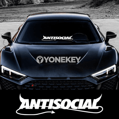 Awtoulag üçin antisocial ýazgy stiker, yzky aýna we кузow üçin