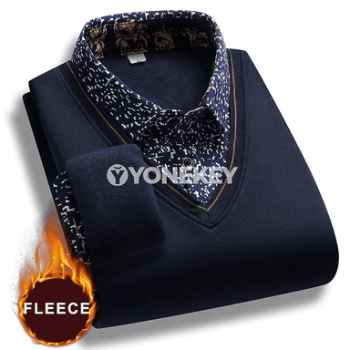 Erkekler üçin polo boýunly ýyly switer, güýz-gyş üçin