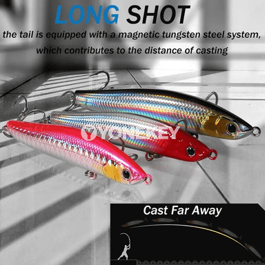 Balyk tutmak üçin çümýän pencil bait 12g/16g, 8.5–9.8 sm