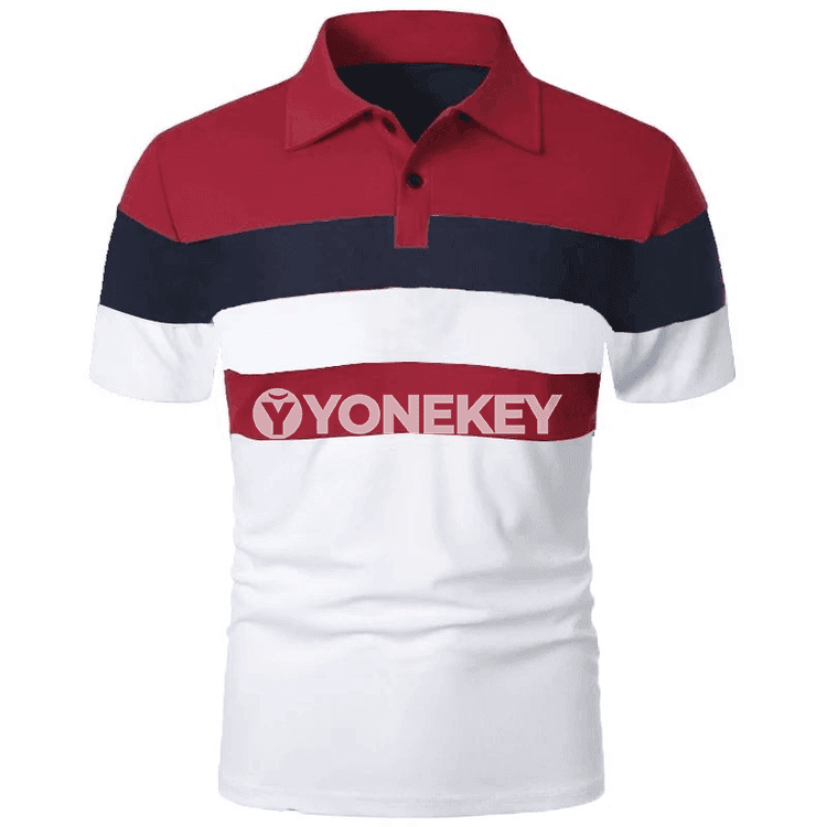 Erkekler üçin ýeňil gysga ýeňli polo futbolka 6XL çenli