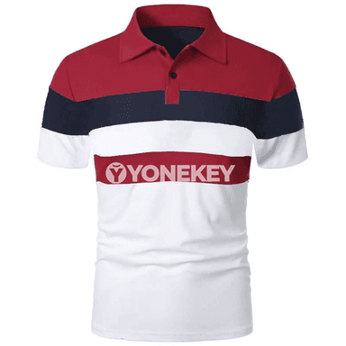 Erkekler üçin ýeňil gysga ýeňli polo futbolka 6XL çenli