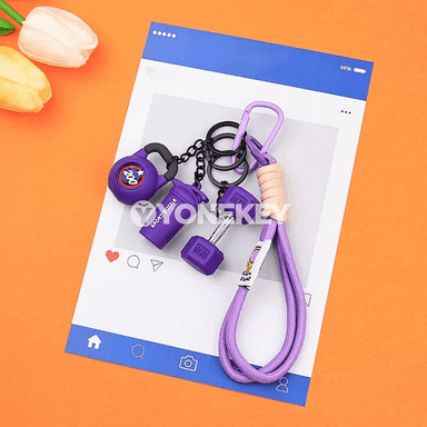 Zenanlar üçin fitnes açar bagjygy, gant şekilli