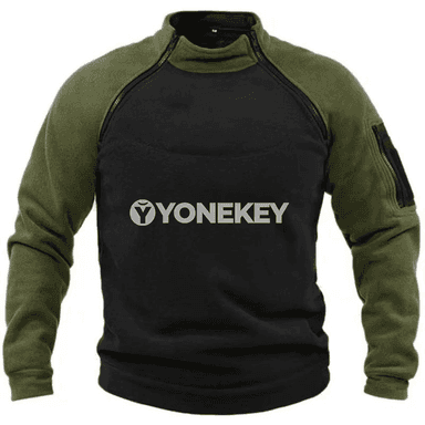 Erkekler üçin ýyly fleesli kapüşonsyz sport switeri, ýokary boýunly