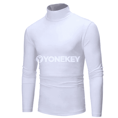 Erkekler üçin ýyly turtlenek futbolka, güýz-gyş.