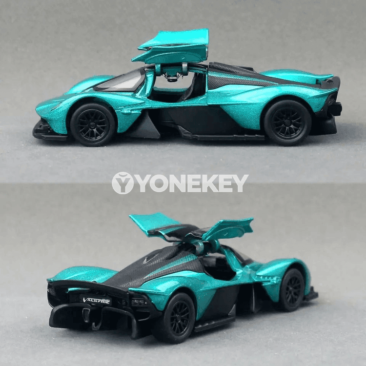 Aston Martin Valkyrie 1:43 metal ýol maşyny, yzyna süýşýän model