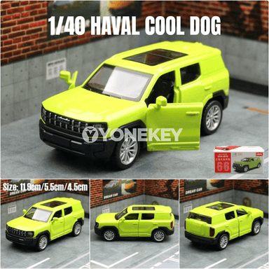 Haval Cool Dog 1:40 metal model SUV, yzyna çekilýän oýunjak awtoulag