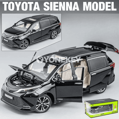 Toyota Sienna 1:24 metal modeli, sesli-ýşykly, gapylary açylýar