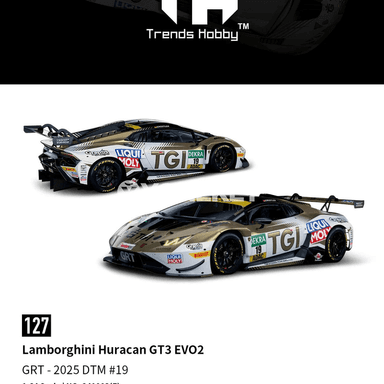 Lamborghini Huracan GT3 EVO2 1:64 diecast metal awtoulag modeli