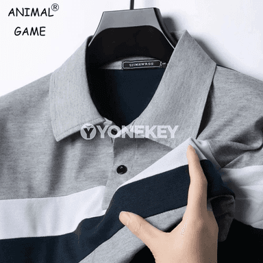 Erkekler üçin polosy köýnek, uzyn ýeňli, iş we gündelik stil üçin