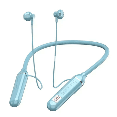 HIFI Bluetooth 5.3 simsiz boýun nauşnigi, LED ekranly, mikrofonly