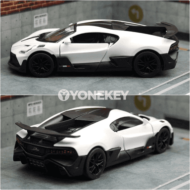 KiNSMART Bugatti Divo 1:38 metal model awtoulag, kolleksiýa üçin