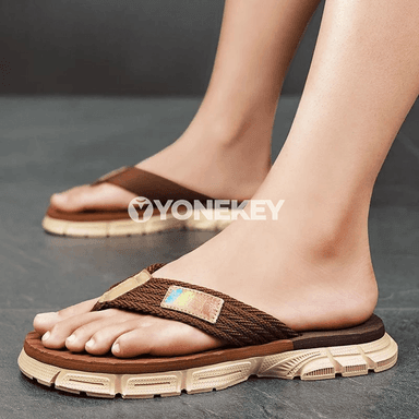 Erkekler üçin ýaz şlýopalar, ýeňil flip-flop sandaallar