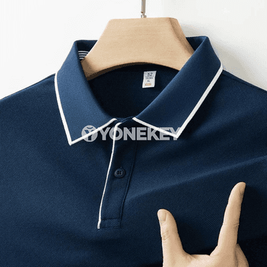 Erkekler üçin ýazky polo köýnek, dem alýan, rahat we döwrebap