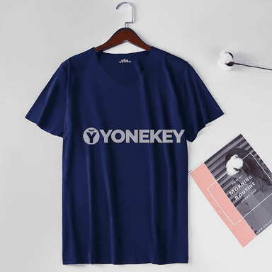 M-5XL Men's Ice Silk T-Shirt V-neck Quick Dry Seamless Short Sleeve Shirt Summer Male Casual Thin Solid Color Tees Undershirt