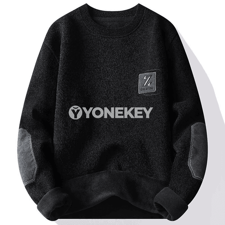 Erkekler üçin ýyly trikotaž switer, gyş üçin ýumşak fleece