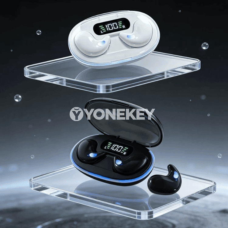 X55 gizlin TWS simsiz nauşnikler, Bluetooth 5.3, suw geçirmeýän