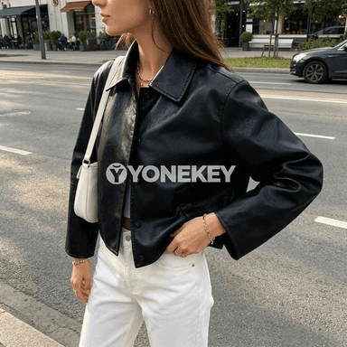 Aýal-gyzlar üçin gündelik gara penjek, ýeňli, döwrebap stil