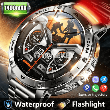 1400mAh batareýaly sport akylly sagat, 1.7" ekran, 5ATM