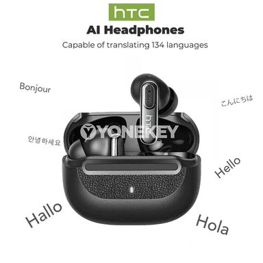 HTC NE60 AI terjime Bluetooth gulak içi nauşnikler, IPX5, iş üçin