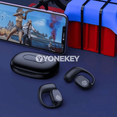 Open Ear Bluetooth 5.3 gulaklyk, uzyn batareýaly simsiz nauşnik