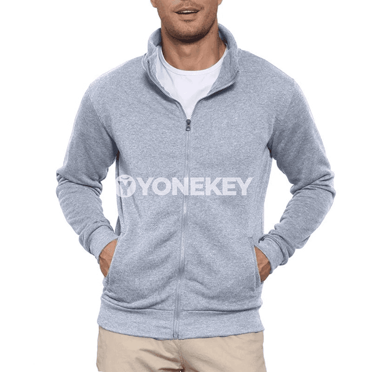 Erkekler üçin ýeňil uzyn ýeňli sport penjek, slim fit