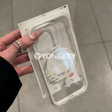 iPhone üçin açyk magsafe kılıf, magnitli, ýeňil we goragly