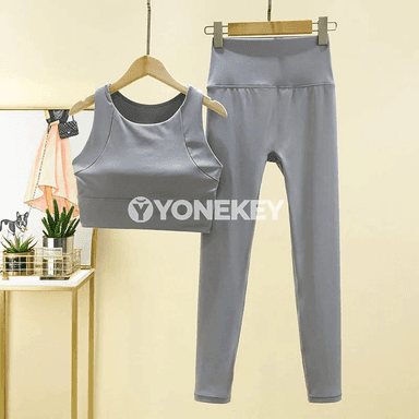 Zenanlar üçin professional yoga kostýum toplumy, 2 bölek sport eşigi