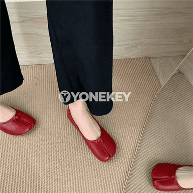 Aýal-gyzlar üçin tabi stilindäki ýumşak flats köwüşler, rahat, täze moda